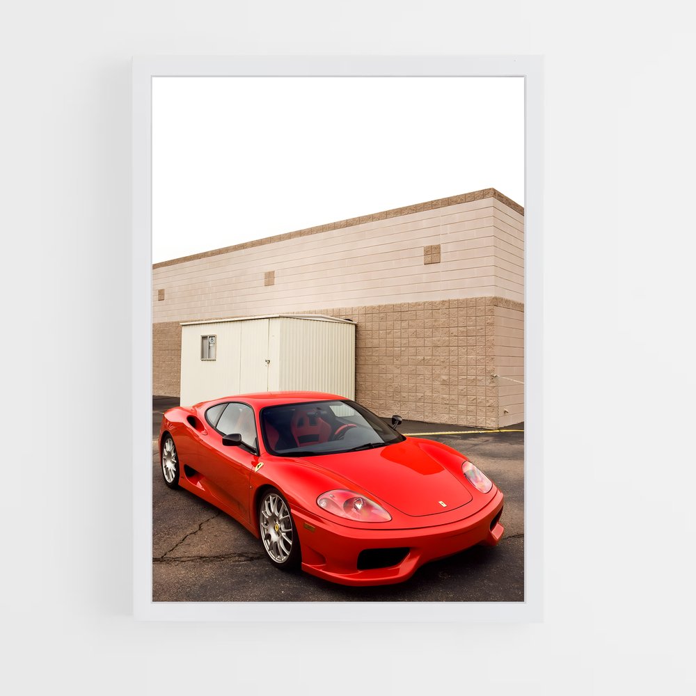 Poster Rêve Rouge – affiche Ferrari (vue 3)